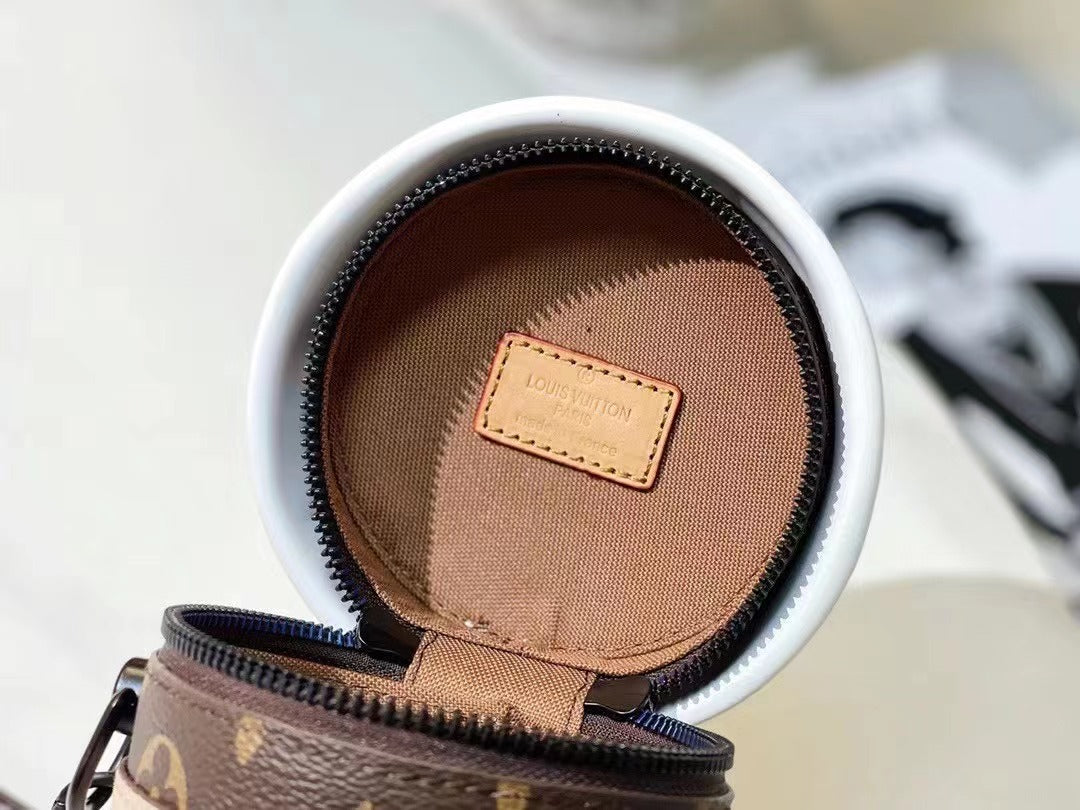 CUSTOM LOUIS COFFEE CUP POUCH