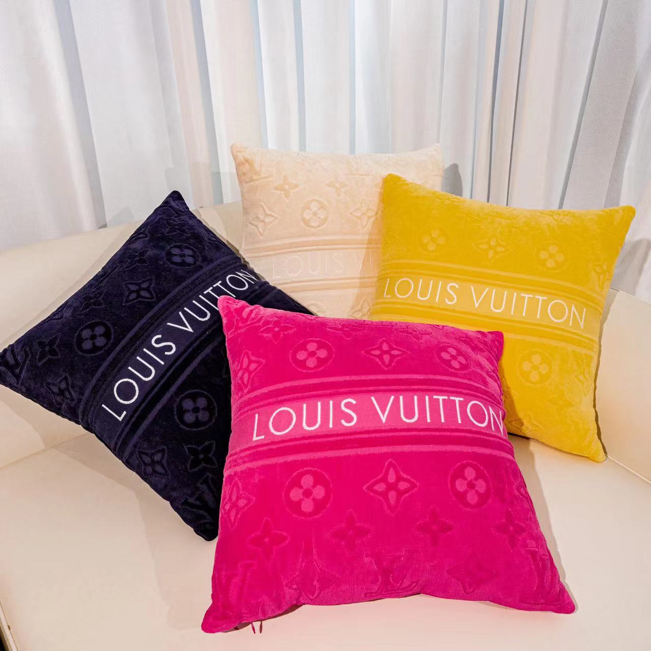 CUSTOM LV BEACH PILLOW