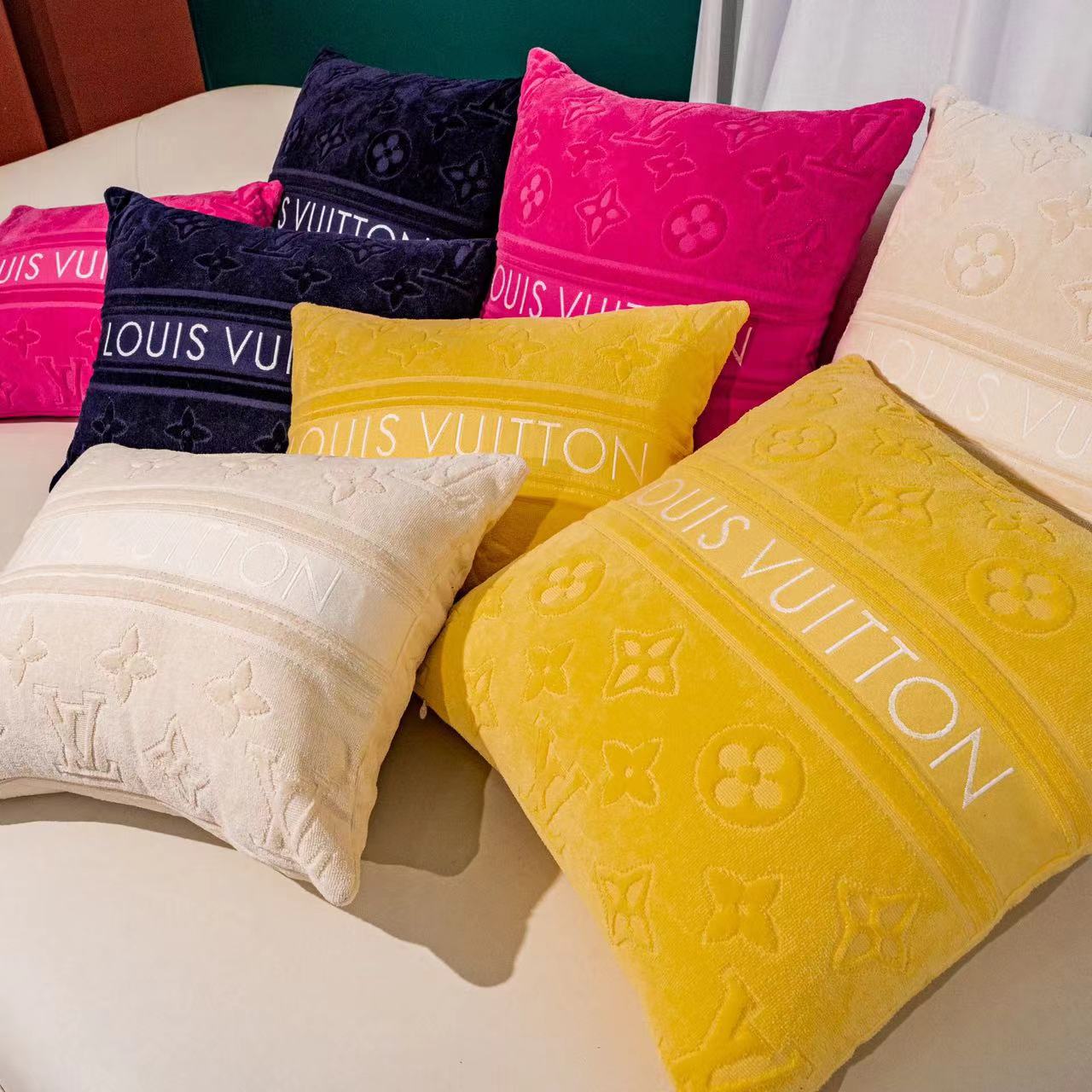 CUSTOM LV BEACH PILLOW