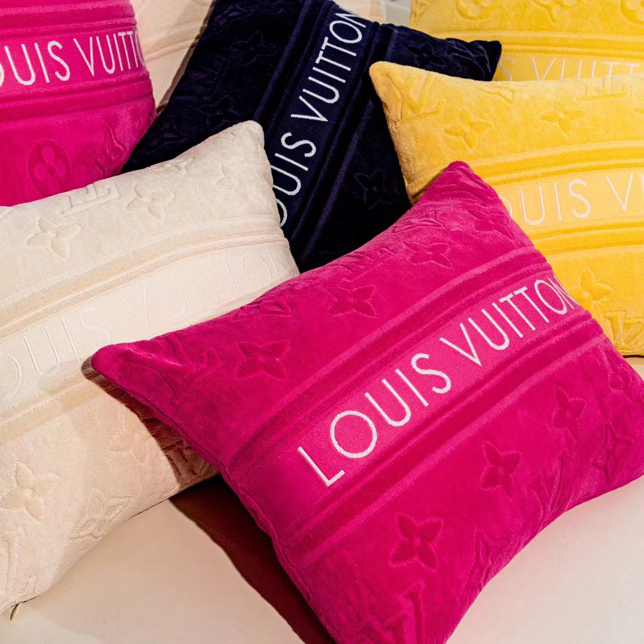 CUSTOM LV BEACH PILLOW