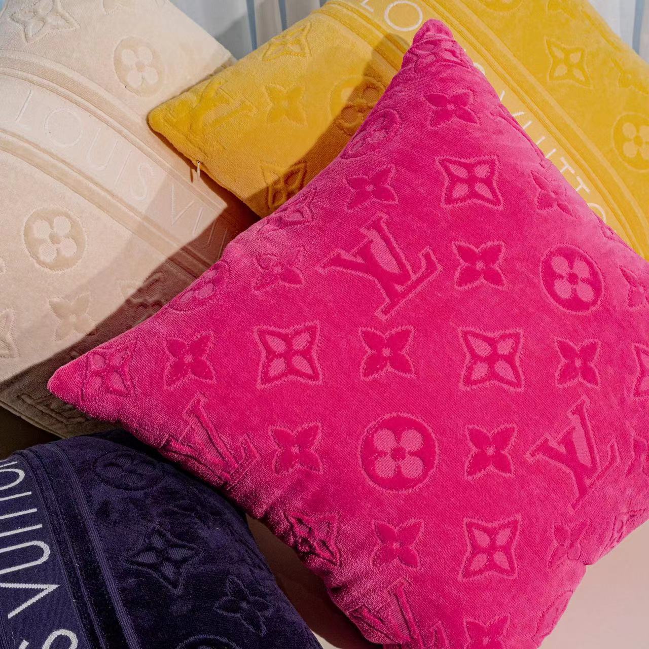 CUSTOM LV BEACH PILLOW