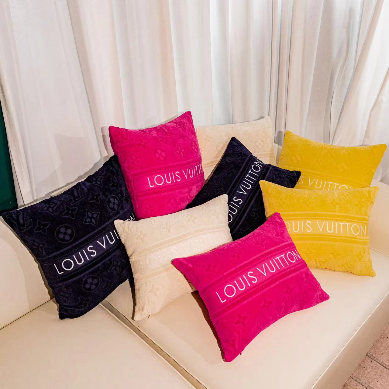 CUSTOM LV BEACH PILLOW