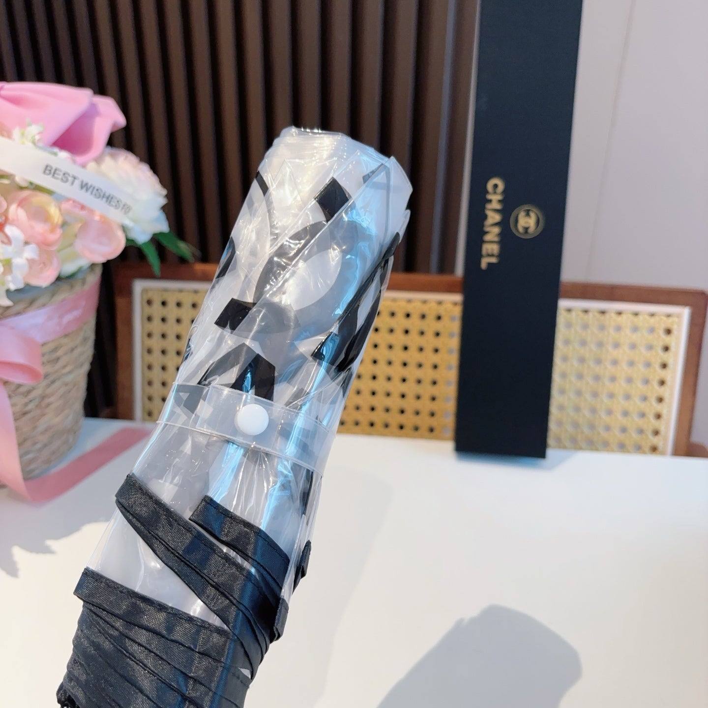 COCO TRANSPARENT RETRACTABLE UMBRELLA