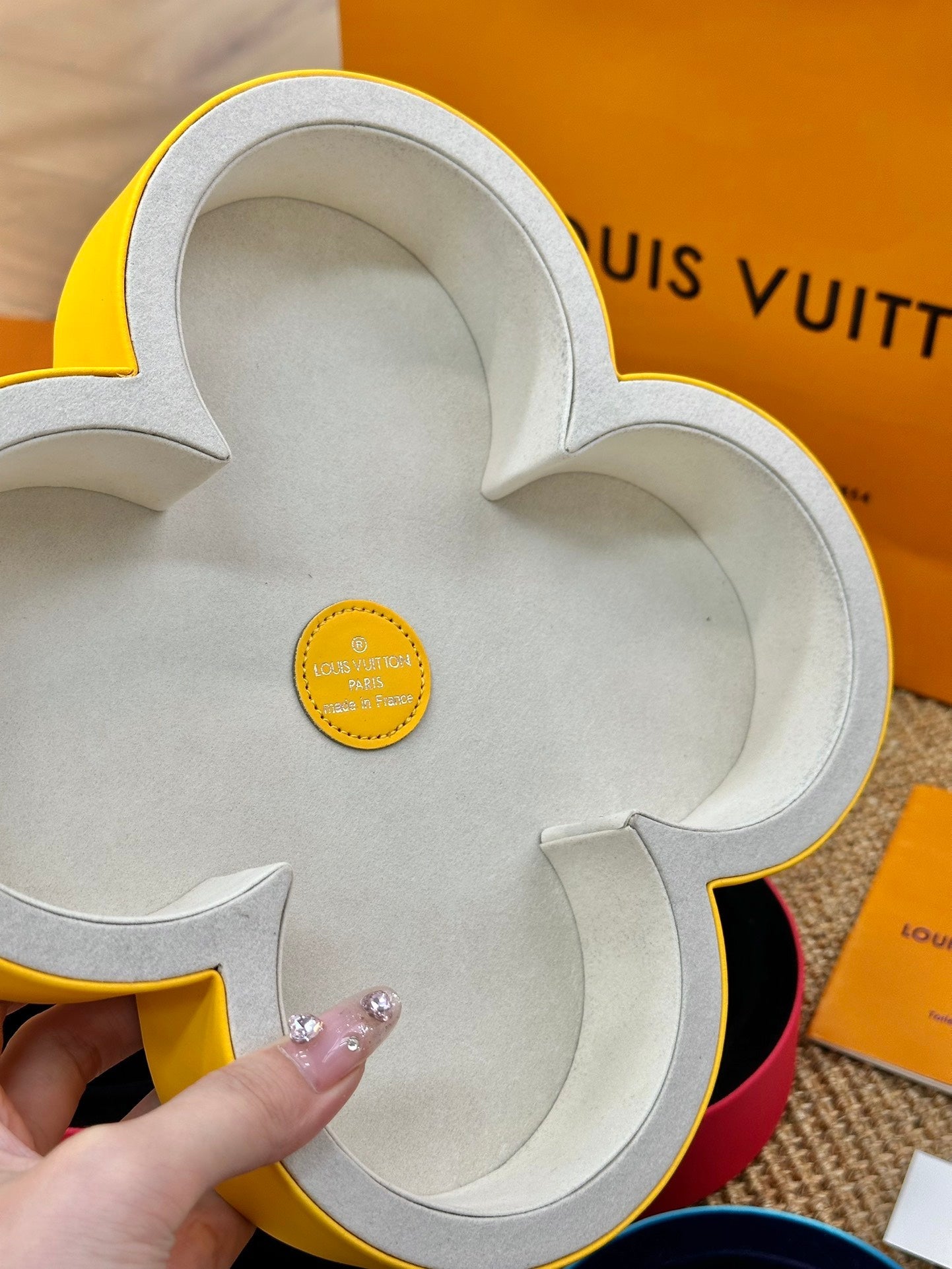 CUSTOM LV FLOWER TRINKET BOWL
