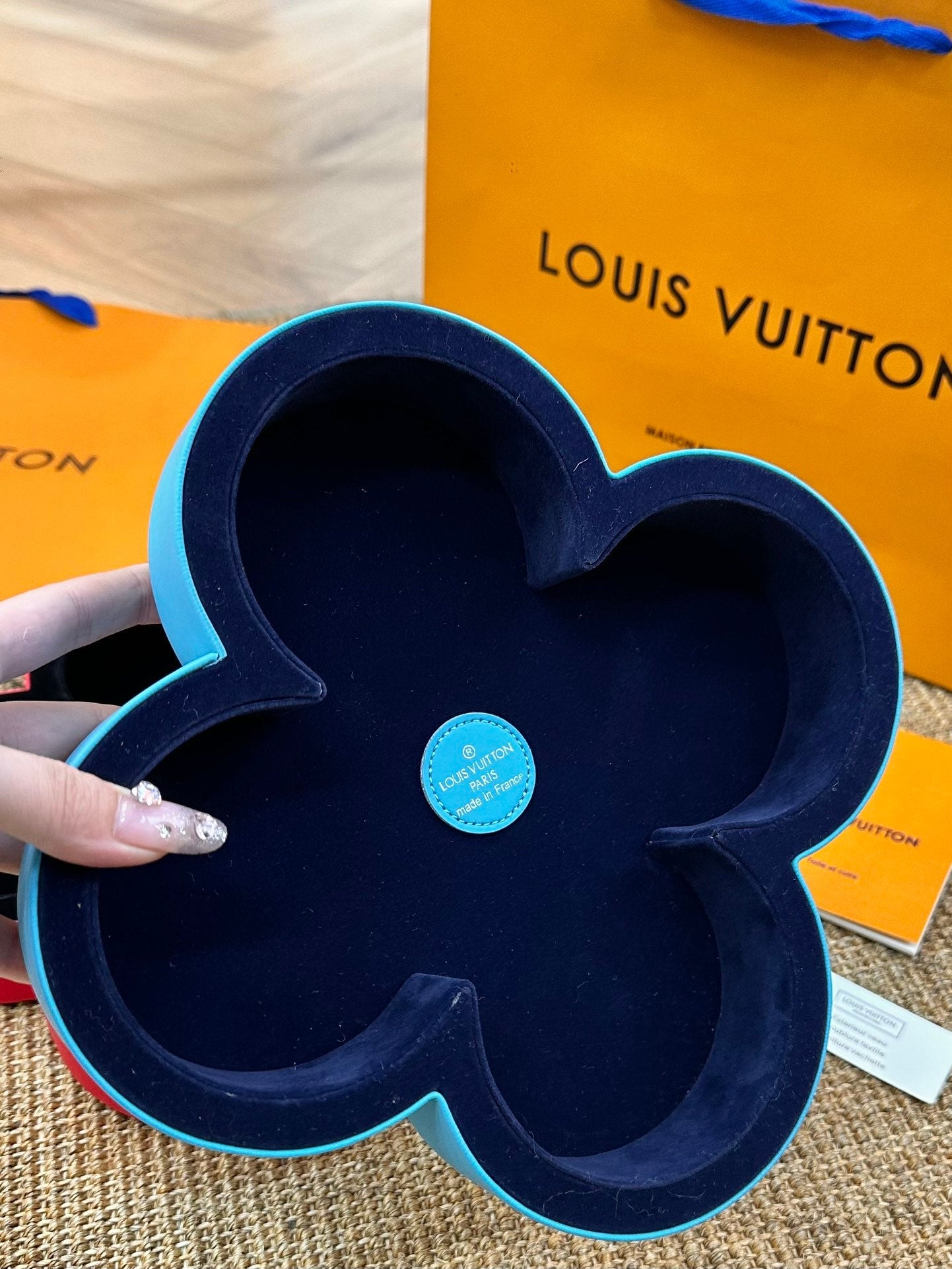 CUSTOM LV FLOWER TRINKET BOWL
