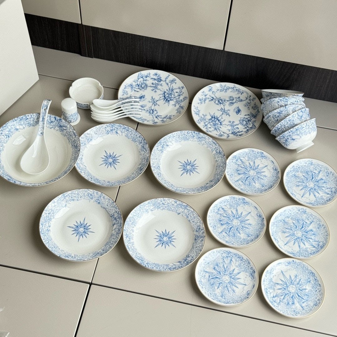 CUSTOM DIOR DINING TABLEWARE SET