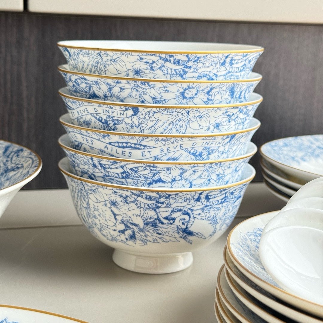 CUSTOM DIOR DINING TABLEWARE SET