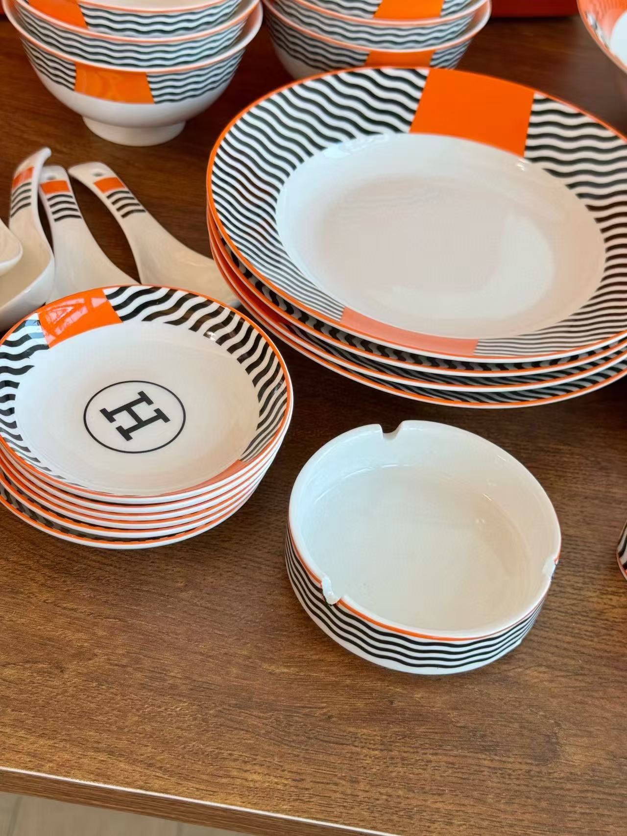 CUSTOM HERMES DINING TABLEWARE SET 2.0