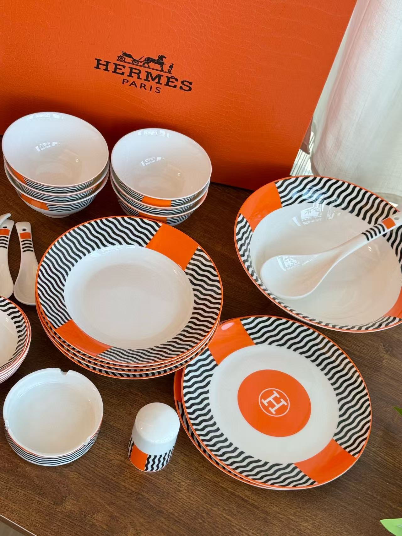 CUSTOM HERMES DINING TABLEWARE SET 2.0