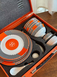 CUSTOM HERMES DINING TABLEWARE SET 2.0