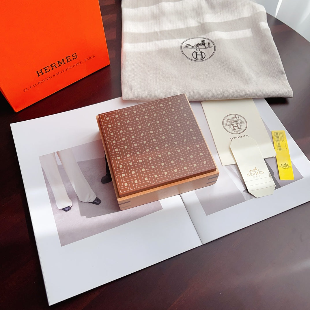 HERMES WOOD ACCESSORIES BOX