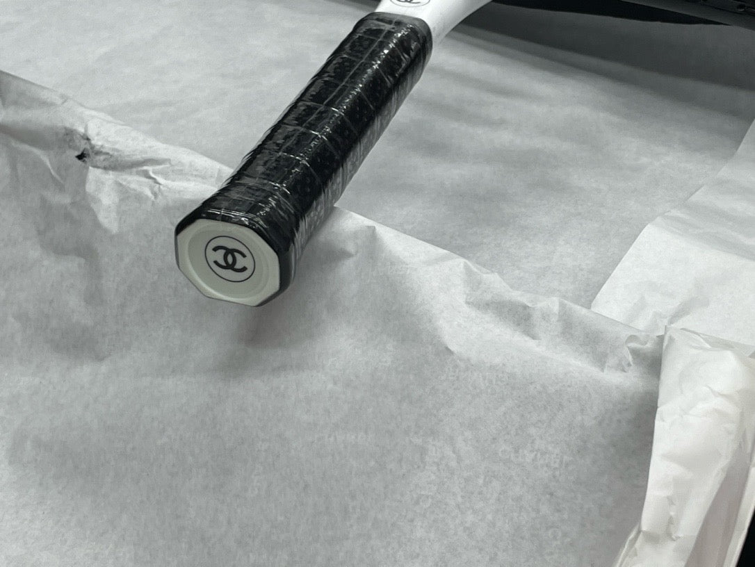 CHANEL TENNIS RACKETS WITH LEATHER CASE