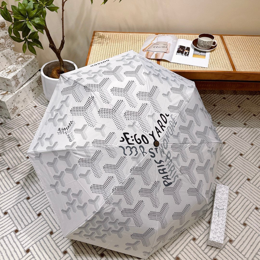 CUSTOM GOYARD RETRACTABLE UMBRELLA