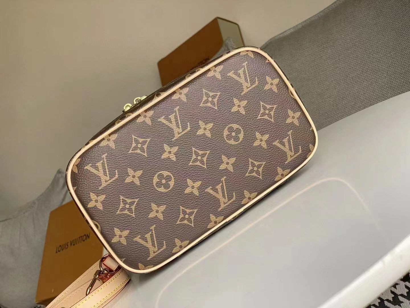 CUSTOM LV MAKE UP VANITY BAG