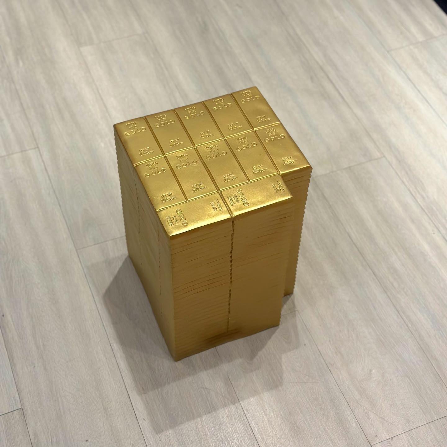 GOLD BAR SIDE TABLE