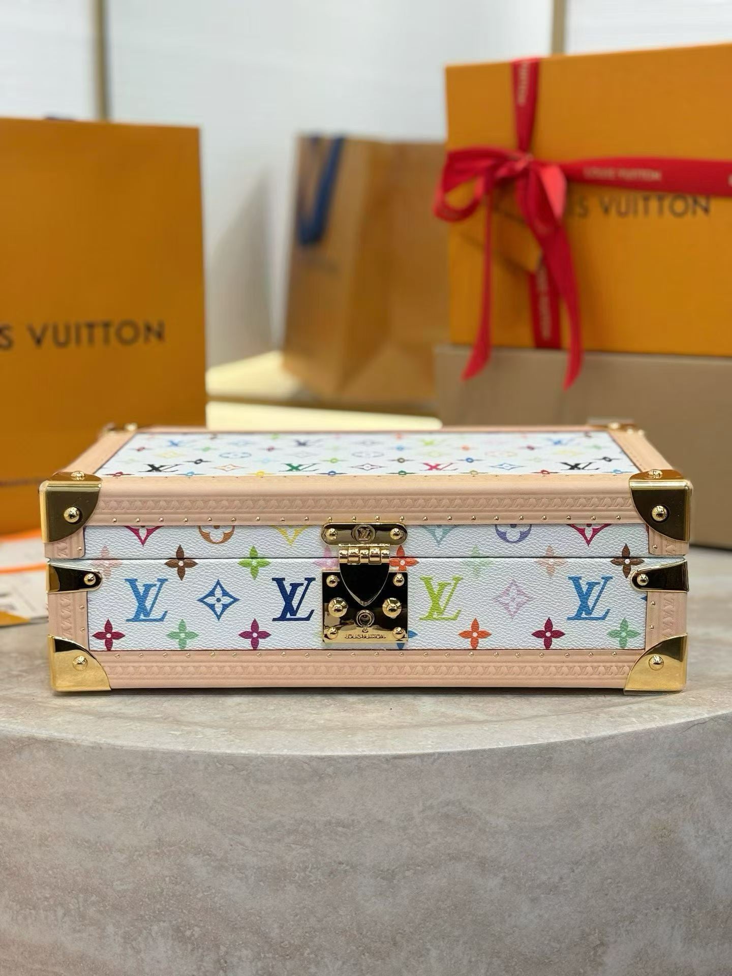 CUSTOM LV WATCH BOX (MURAKAMI)