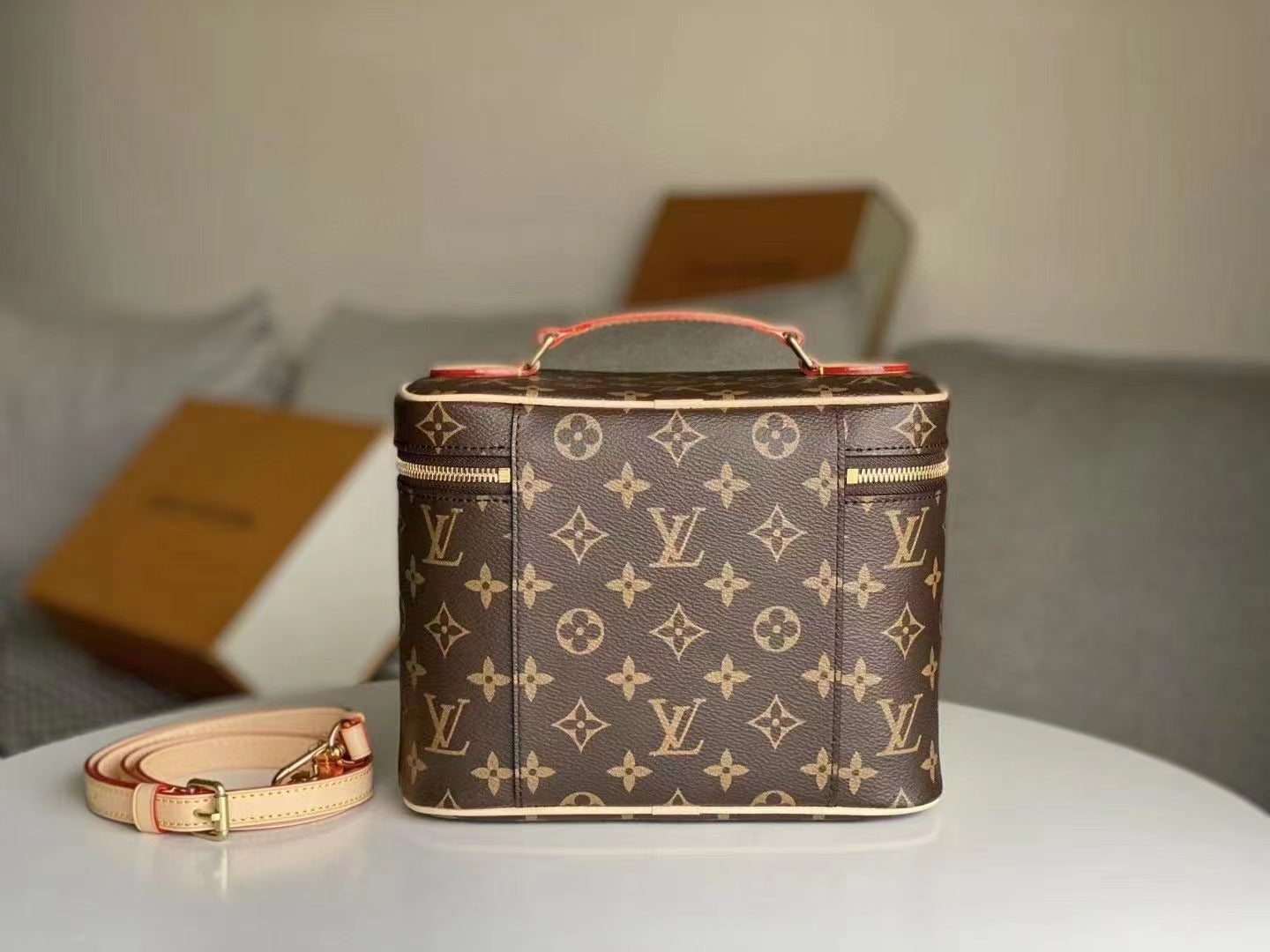 CUSTOM LV MAKE UP VANITY BAG
