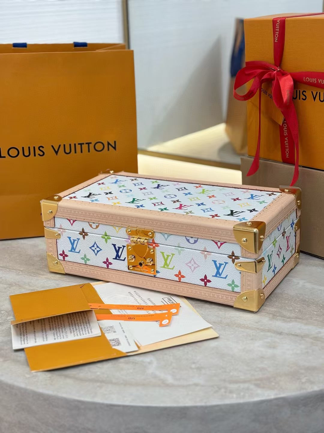 CUSTOM LV WATCH BOX (MURAKAMI)