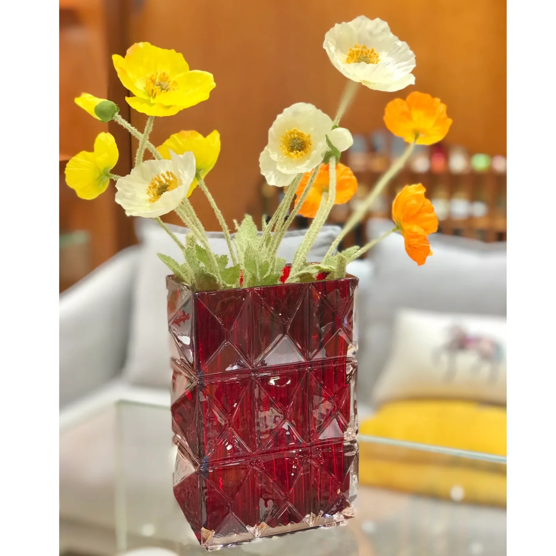 BACCARAT LOUXOR RECTANGLE FLOWER VASE