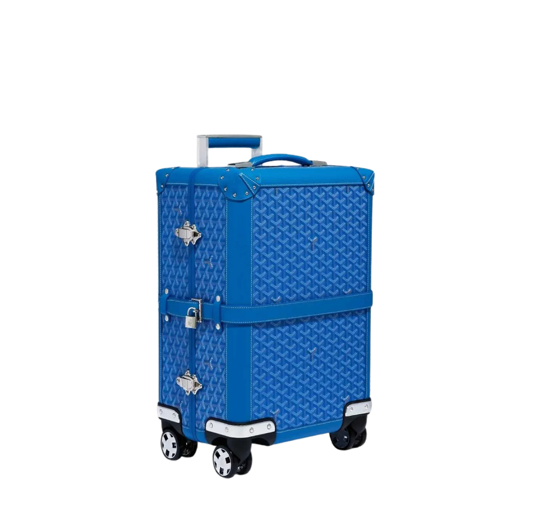 CUSTOM GOYARD 35L SUITCASE (BLUE)