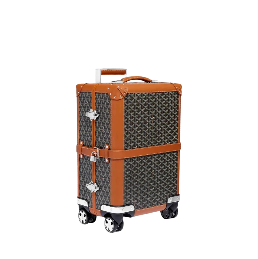 CUSTOM GOYARD 35L SUITCASE (BROWN)