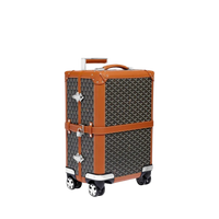 CUSTOM GOYARD 35L SUITCASE (BROWN)