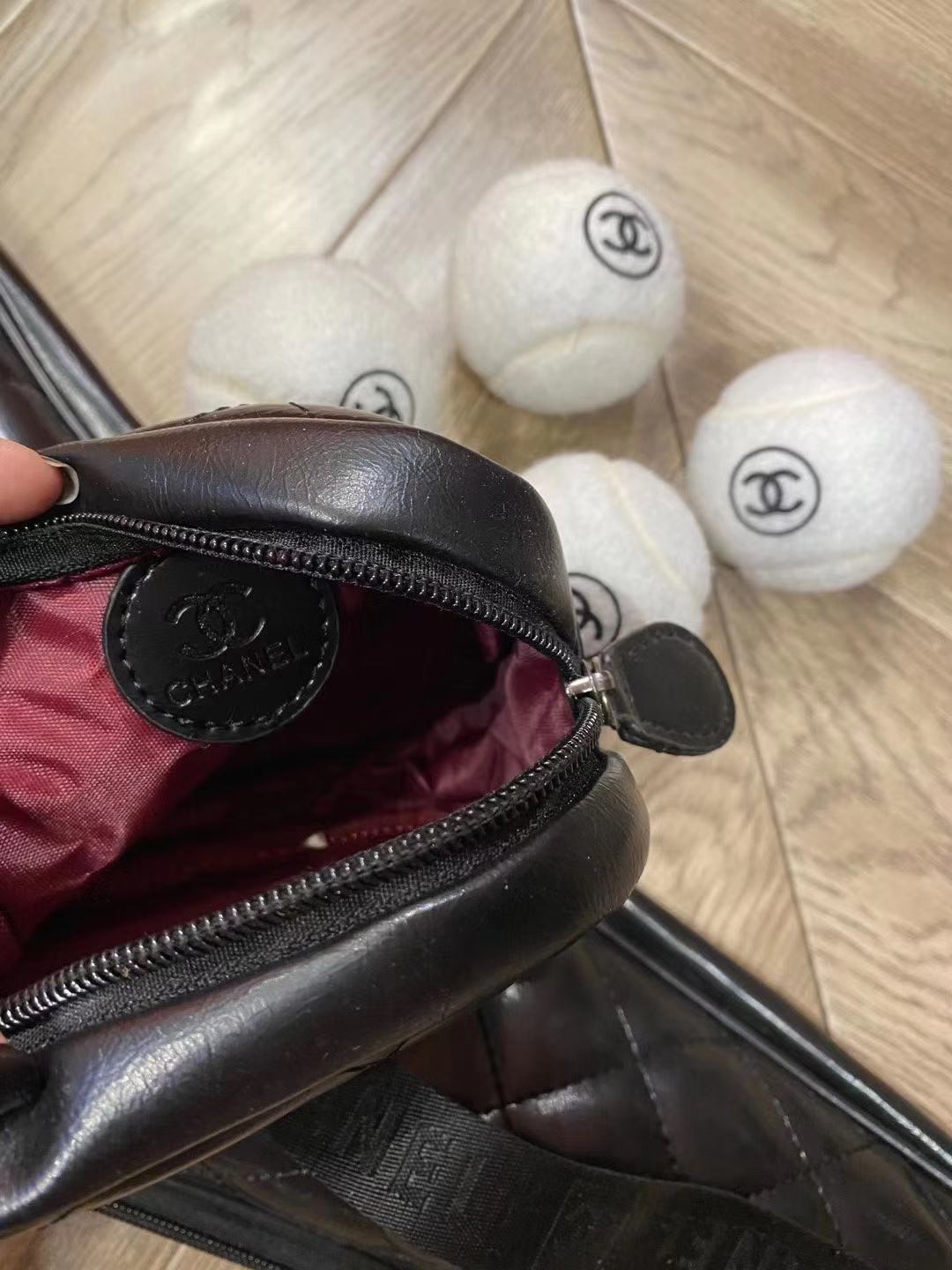 CHANEL WHITE TENNIS RACKET SET