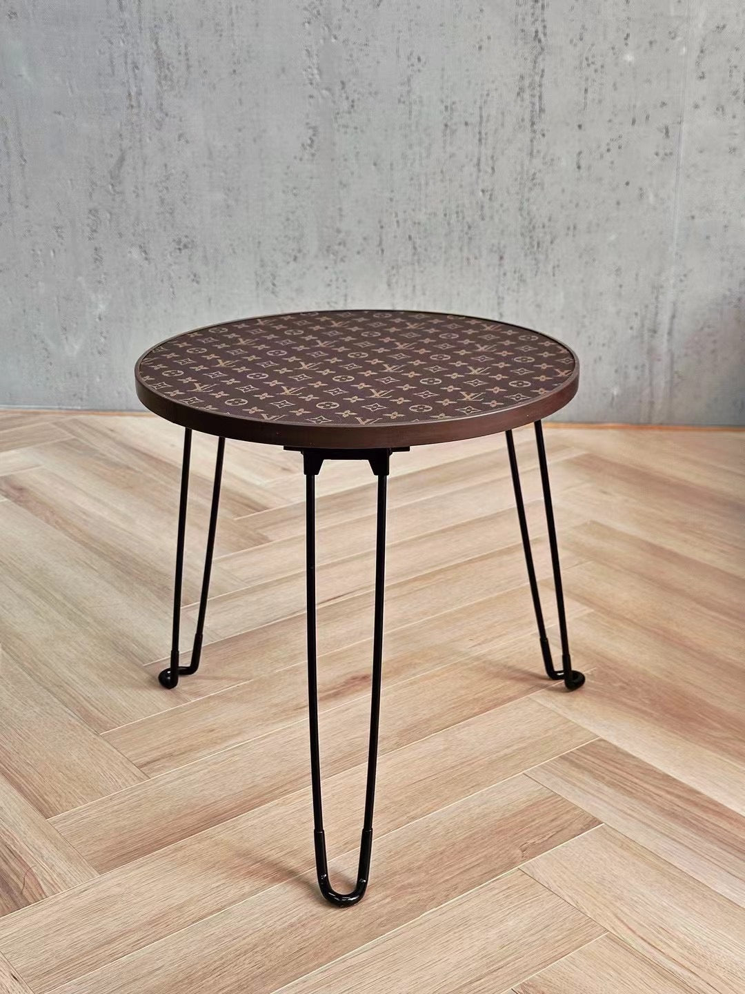 CUSTOM LV FOLDING ROUND TABLE