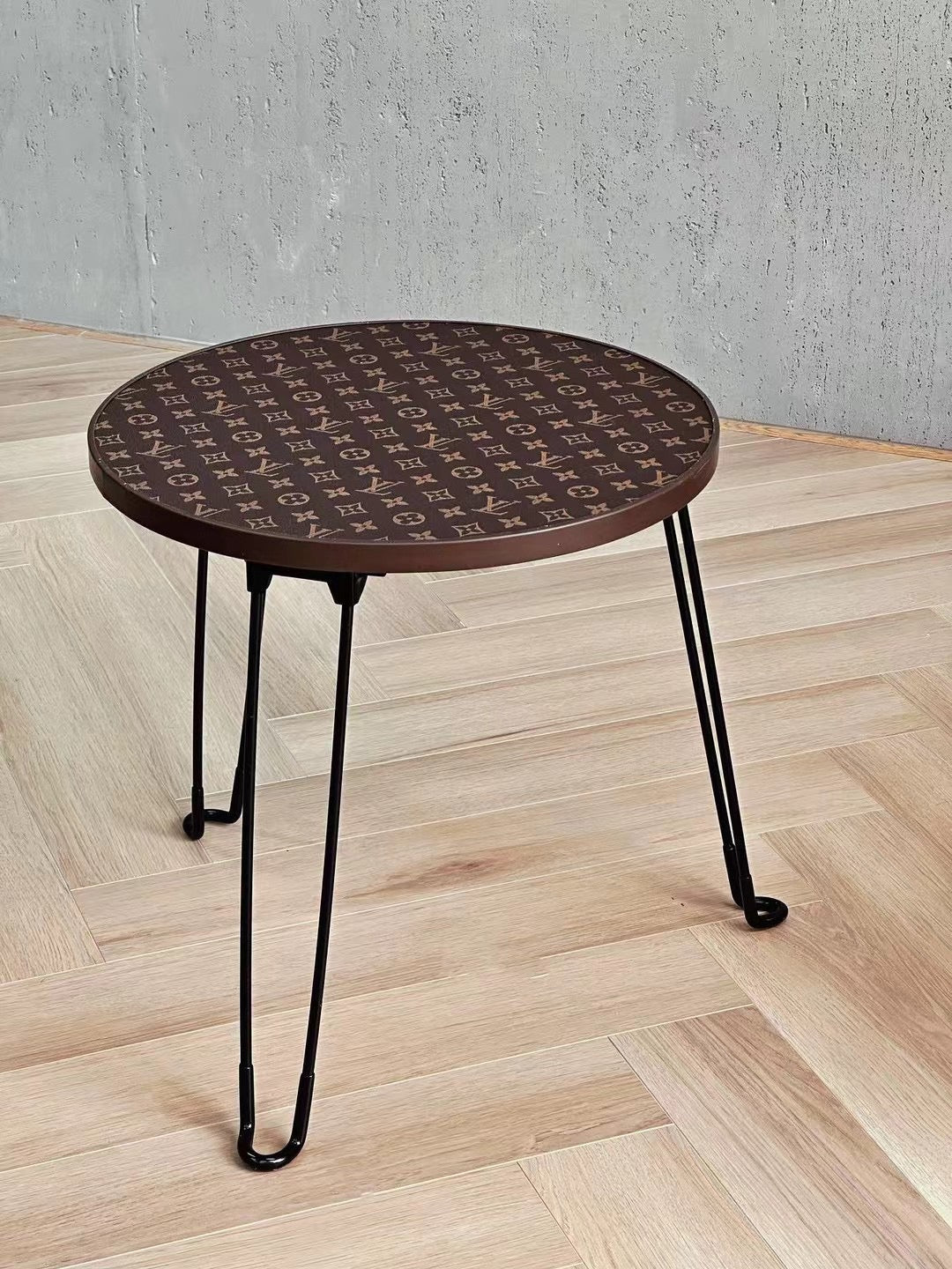 CUSTOM LV FOLDING ROUND TABLE
