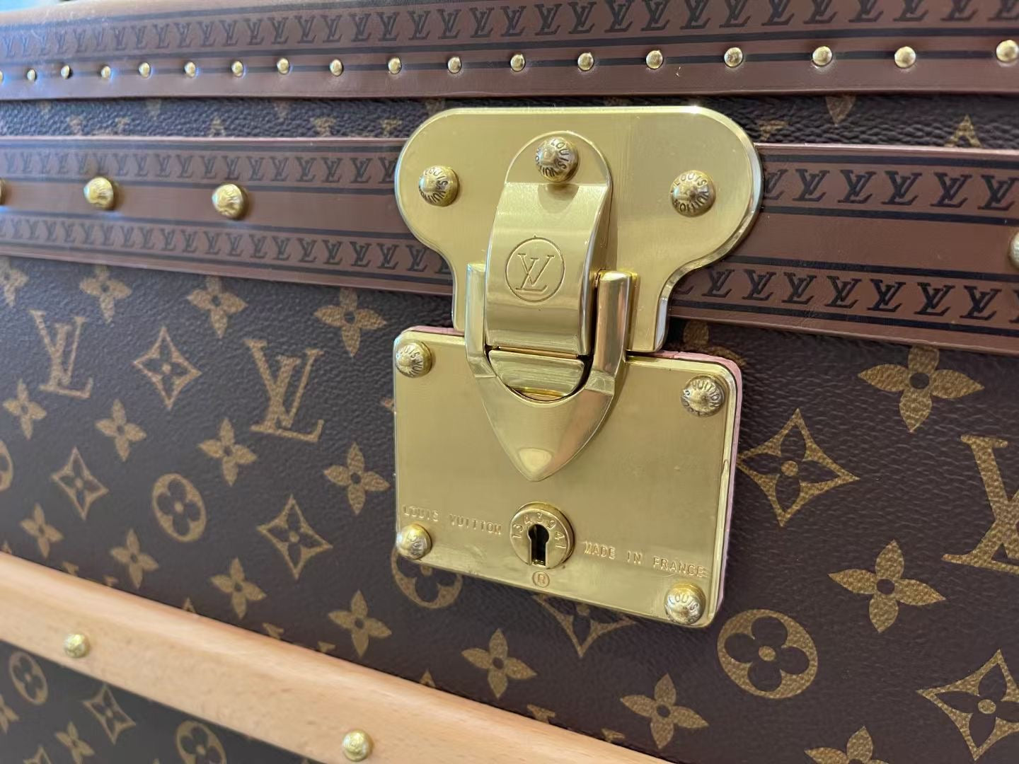 CUSTOM LV BROWN TRUNK