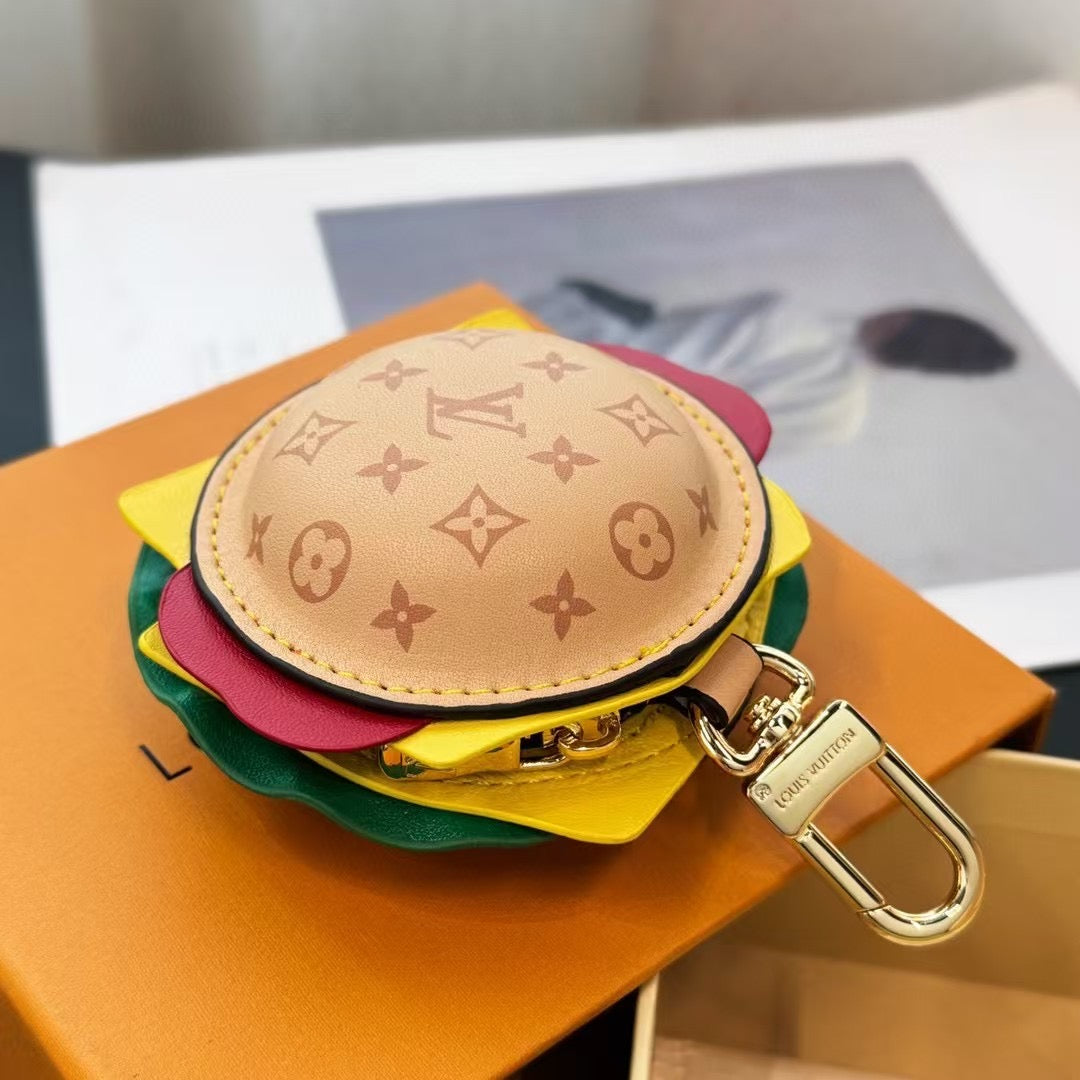 CUSTOM LV BURGER BAG CHARM
