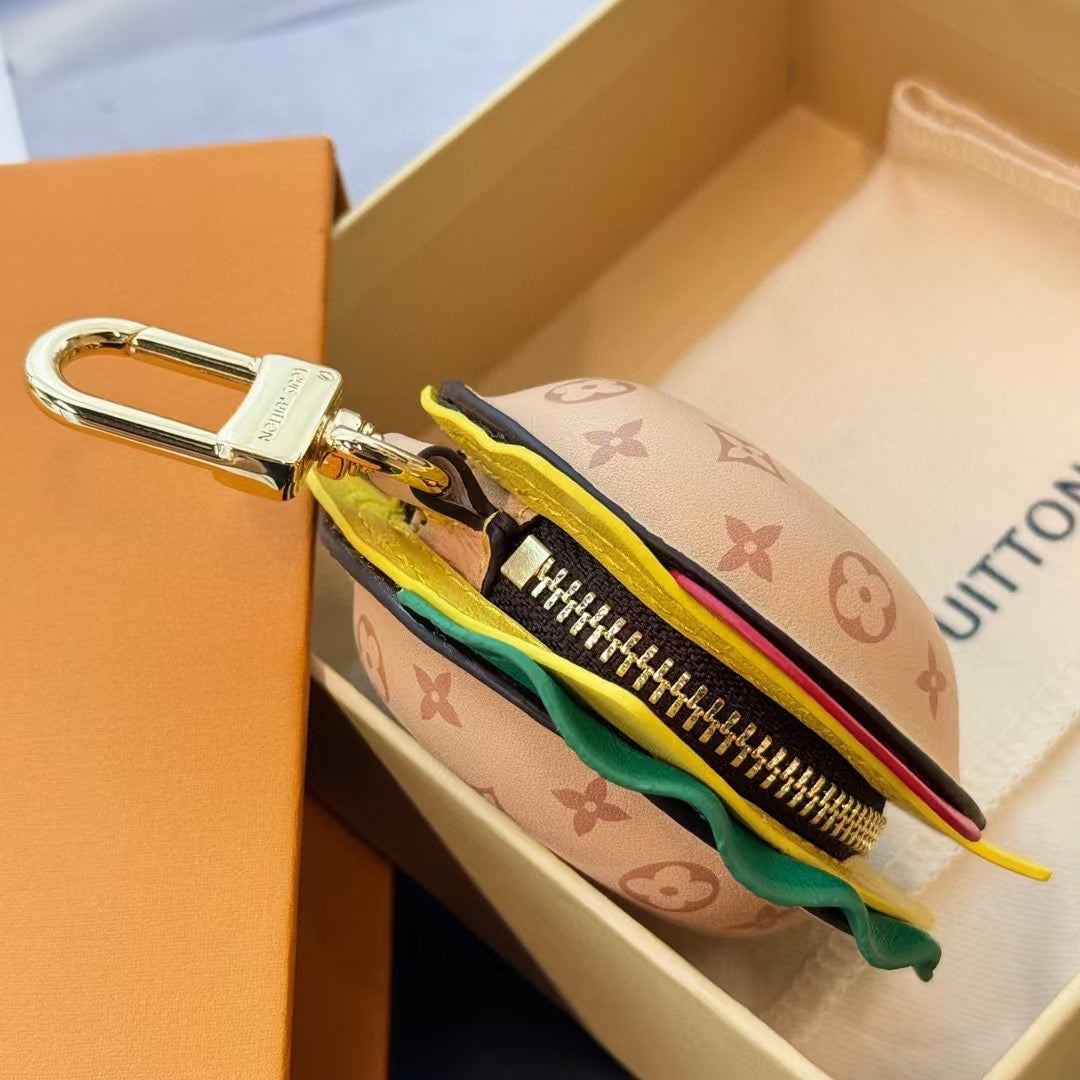 CUSTOM LV BURGER BAG CHARM