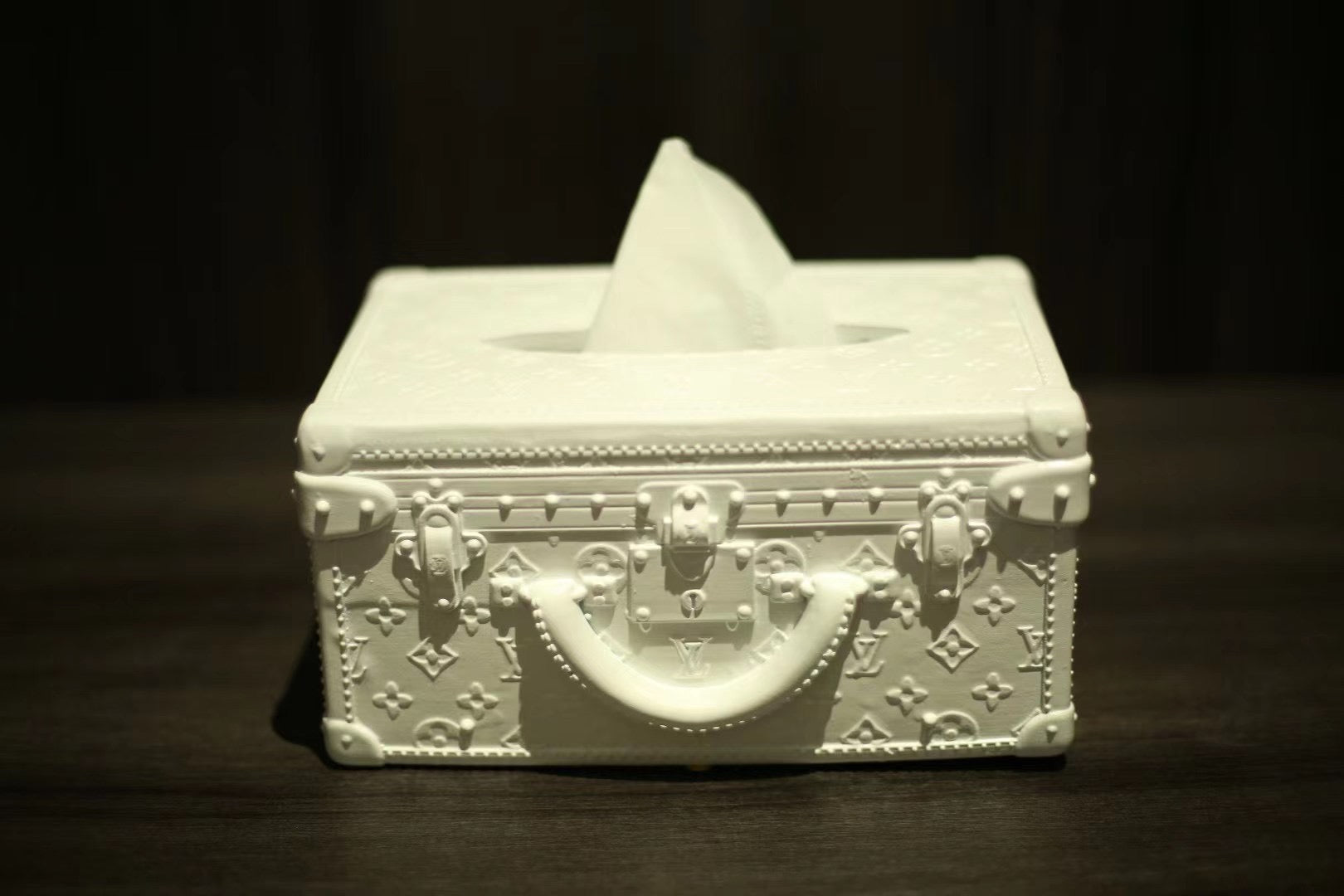 CUSTOM LV TISSUE BOX COVER