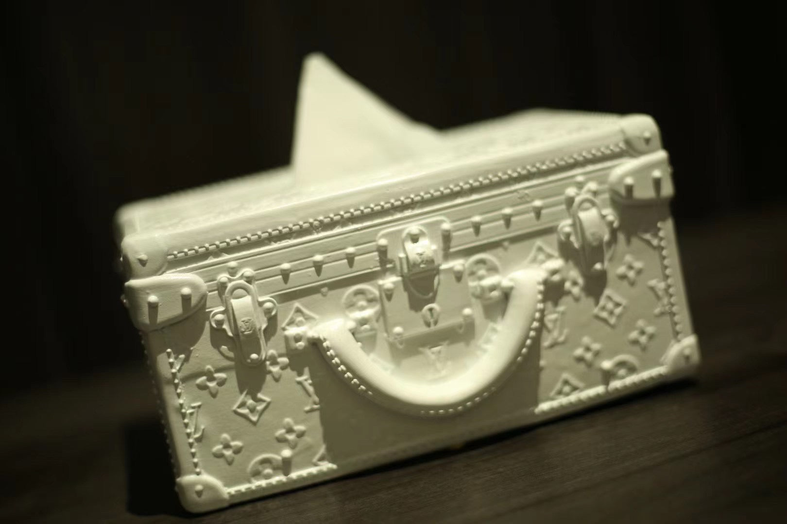 CUSTOM LV TISSUE BOX COVER