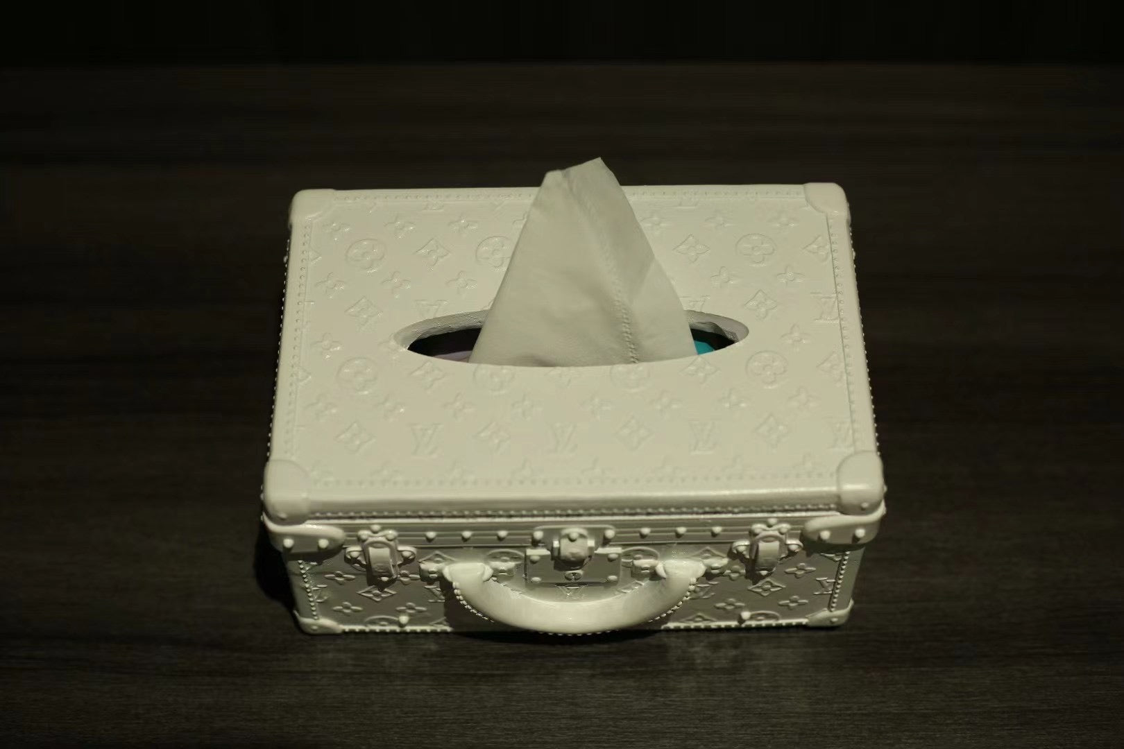 CUSTOM LV TISSUE BOX COVER