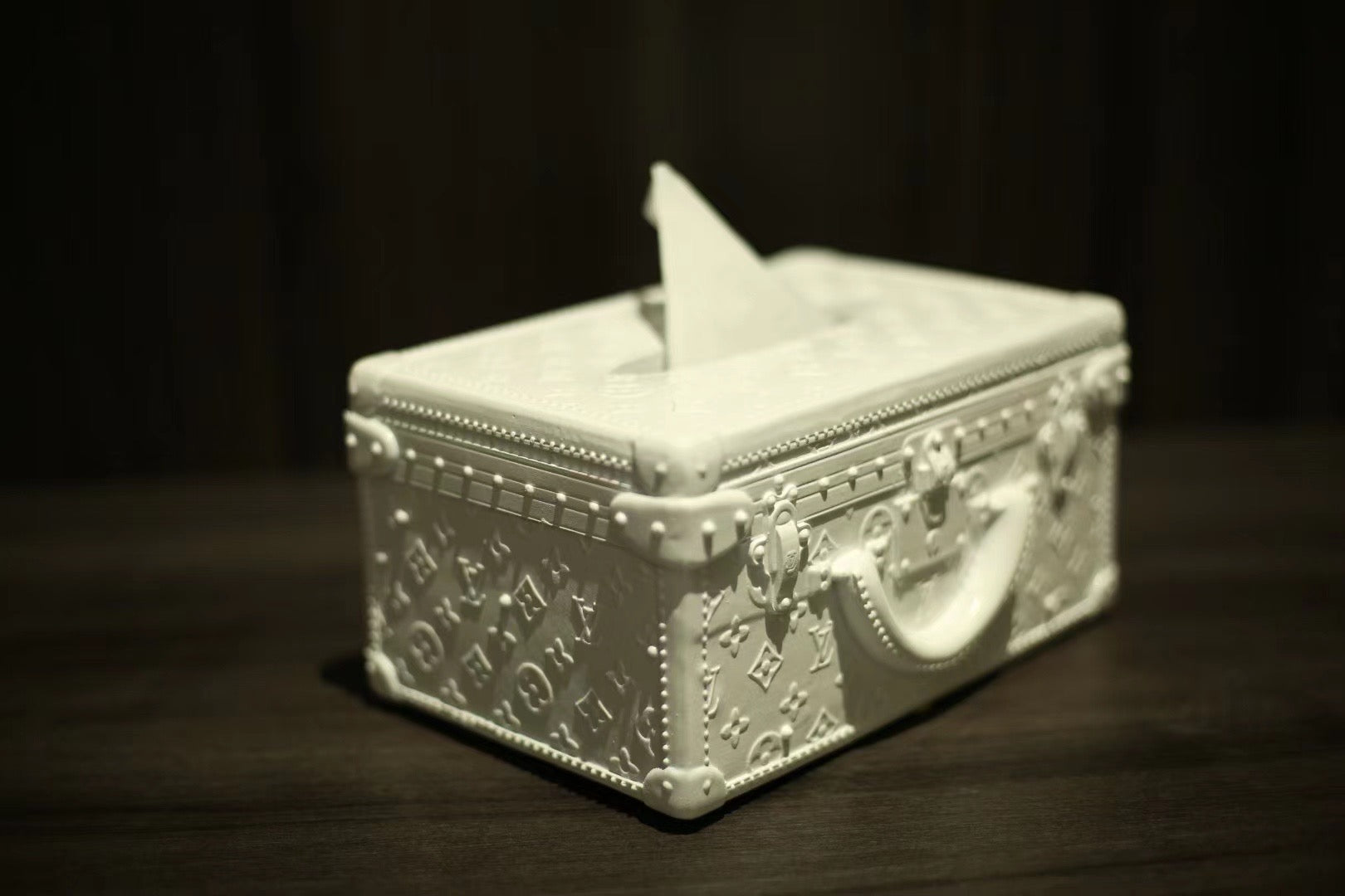 CUSTOM LV TISSUE BOX COVER