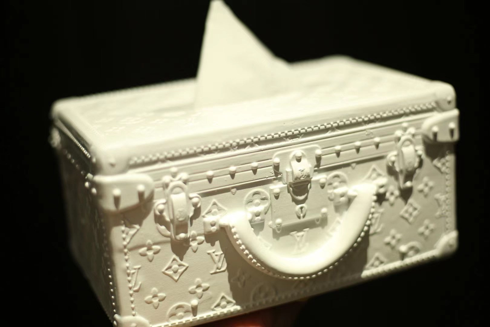 CUSTOM LV TISSUE BOX COVER