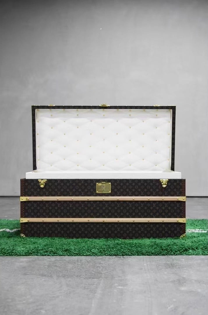 CUSTOM LV BROWN TRUNK