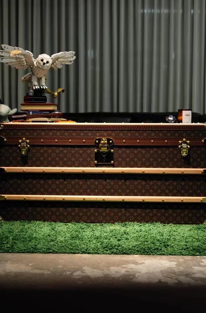 CUSTOM LV BROWN TRUNK