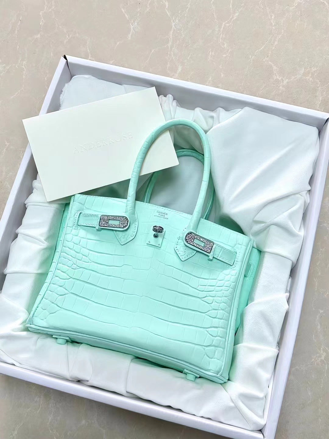 CUSTOM BIRKIN BAG FLOWER VASE