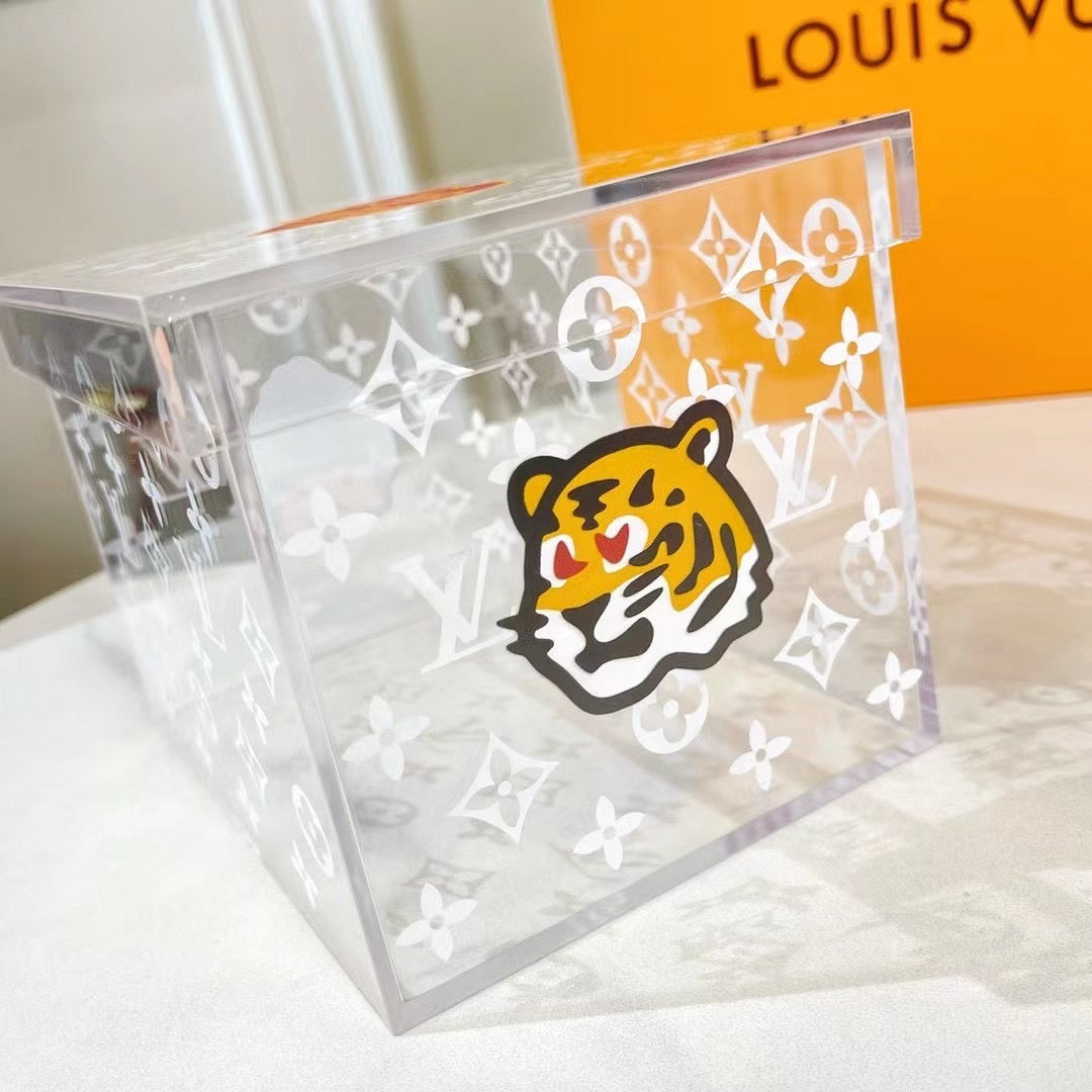CUSTOM LV NIGO TRANSPARENT BOX
