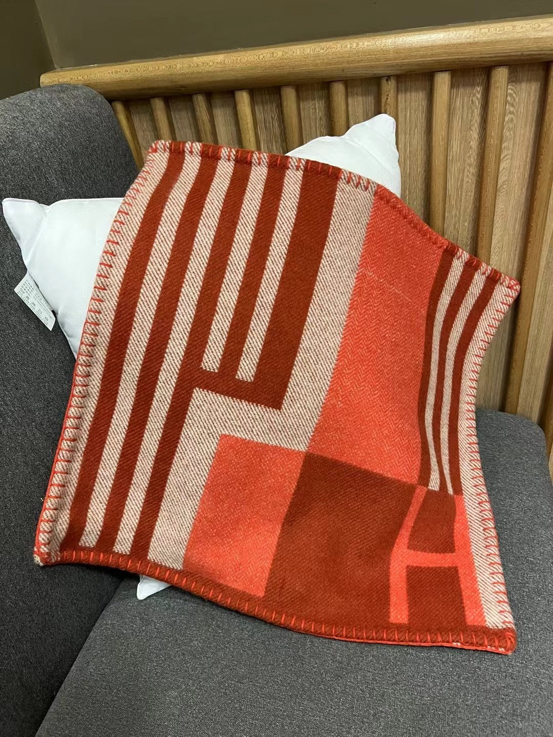 HERMES WOOL ITHAQUE THROW PILLOW