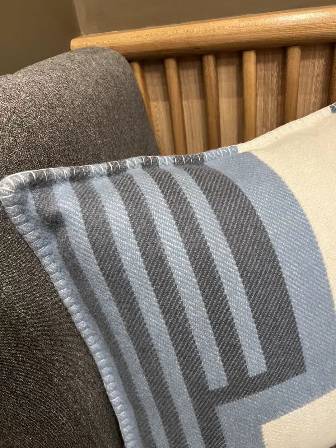 HERMES WOOL ITHAQUE THROW PILLOW