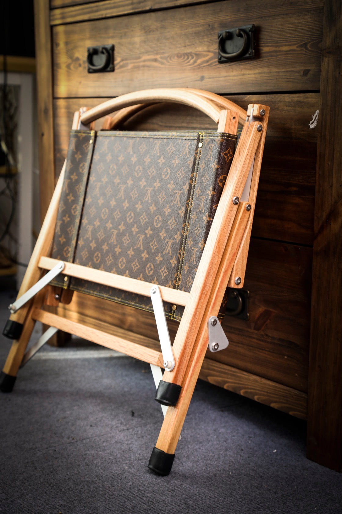 CUSTOM LV FOLDING CHAIR