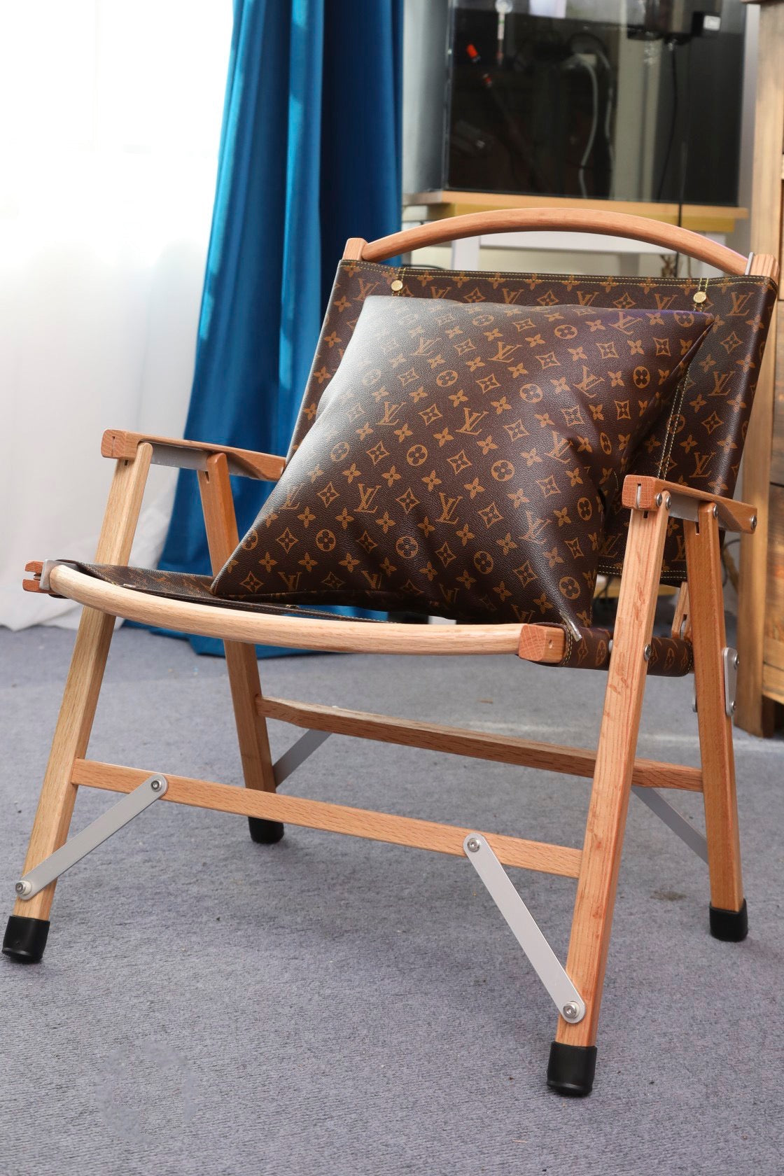 CUSTOM LV FOLDING CHAIR