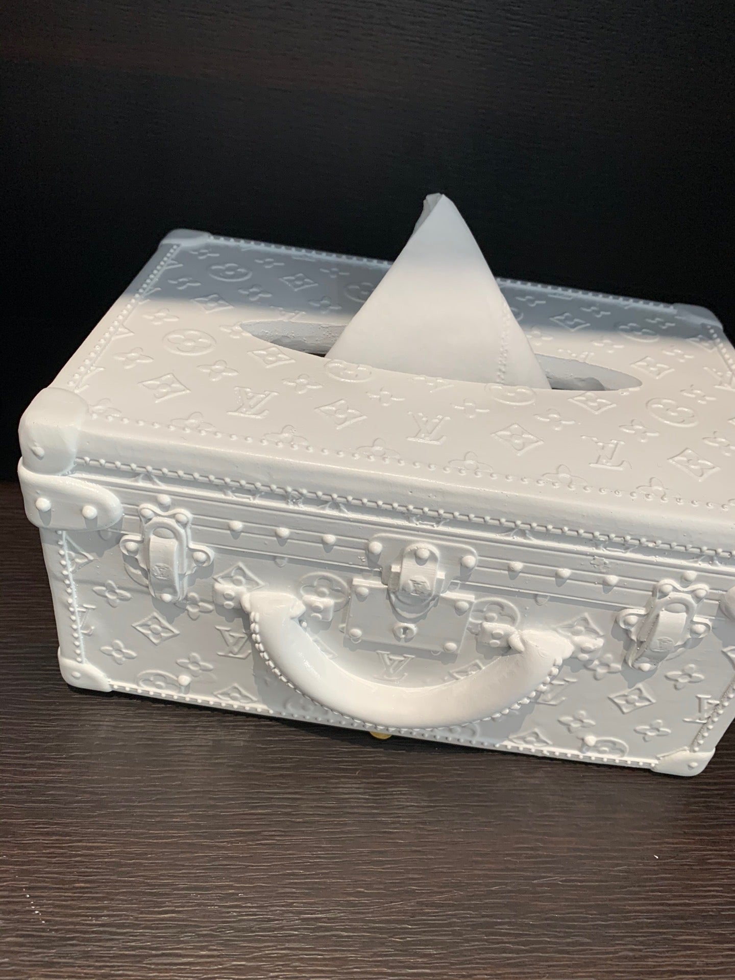 CUSTOM LV TISSUE BOX COVER