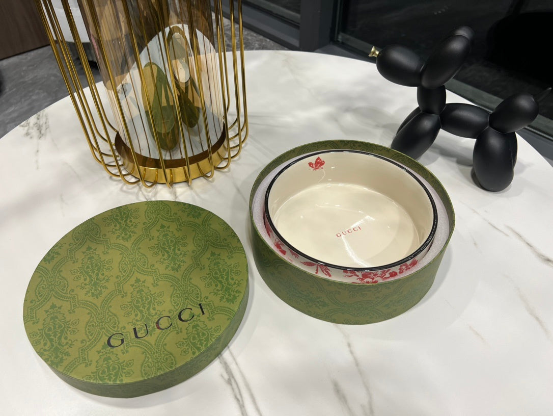 GUCCI DOG BOWL