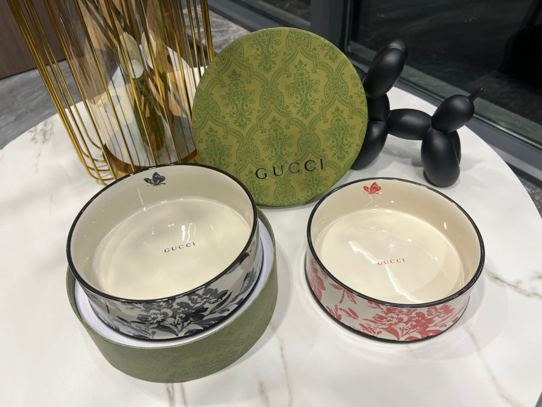 GUCCI DOG BOWL