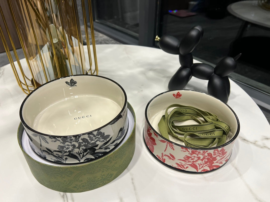 GUCCI DOG BOWL