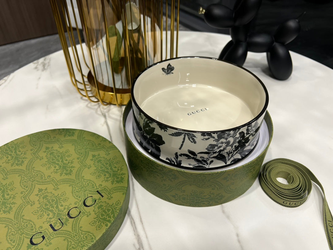 GUCCI DOG BOWL